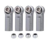 4PCS Metal Ball Joint Alloy for 1/10 RC Car, 7.0mm Diameter M4 Thread Straight Ball Joint Head with Nuts, Compatible Replacement for RC Model Car Steering Suspension System (De couleur)