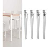 4pcs Metal Table Clamp, Adjustable Coffee Table Leg, F-Shape Dining Desk Foot, Iron Workbench Support, DIY Bar Leg, No Punching Design, with Adjustable Feet