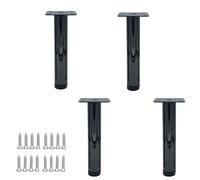 4pcs meubles réglables pieds, jambes d'armoire en métal, jambes de table en acier roulées à froid, pied de support de remplacement de bricolage, pour table basse, armoire télévisée, pouf, lit,