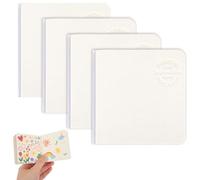 4pcs Mini Carnet de Croquis Aquarelle, 8,06cm Mini Carnet Carré de Dessin Portable Idéal pour les Voyages et la Création Artistique en Extérieur