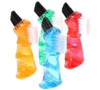 4pcs Mini Denture Brush Set with Double-Head Small Multi-Functional Cleaning Brushes for Portable Oral Denture Care