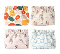 4pcs Mini Sac de Maquillage pour Le Sac à Main (5.1x2x4.7), Socle cosmétique Portable imperméable sans Fermeture à glissière pour la pièce d'écouteurs de Bijoux