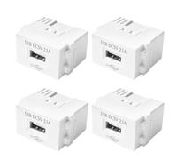 4pcs Modules Alimentation USB 220V vers 5V 2.1A AC DC, Installation DIY | Module Chargeur USB Compact avec Sortie USB Intégrée, Transformateur Secteur Conversion Stable avec Protection