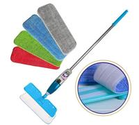 4pcs Mop Remplacement,Housse de Nettoyage de Rechange Mop,pour Microfibre de Balai Bona les Serpillères Spray,42 * 14cm .