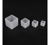 4Pcs Moule Resine Carrée, Silicone Moule Résine Moules de Bijoux Moules pour DIY Artisanat Fabrication, 2.5/3/4/5.5CM
