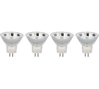 4PCS MR11 Ampoule 12LED 2W 300LM Ampoule Spot Double Pin Base Ampoule Paysage Blanc Froid 6000K