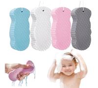 4pcs Naivetu Magicexfoliating Bath Sponge,3d Magic Exfoliating Bathsponge,Recoverable, Frosted, Dead Skin Sponge Suitable for Bathing and Showering,facial and Body Skin(4pcs)-4pcs