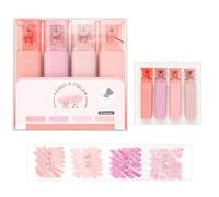 4PCS Nebula Color Glitter Highlighter, Glitter Highlighter Marker, Multifunctional Flash Pen for Sparkling Note Taking Diary (A)