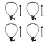 4pcs Neck Mount Holder w/Chest Strap Flexible Quick Release Action Camera Neck Holder for DI Action 5 Pro/Osmo 360/INST 360