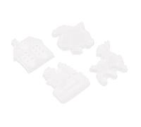 4PCS Noël Charme Moule Personnalisé En Silicone Flexible Exquis DIY Noël Résine Moule