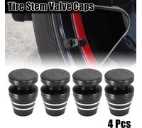 4pcs Noir Voiture Pneu Tige Valve Capuchons Roue Valve Couvertures Tasse Forme