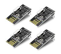 4pcs nRF24L01+2.4G Wireless Transceiver Module,Émetteur radio NRF24L01 Module RF PI ARM Module de communication sans fil Mise à jour-200M