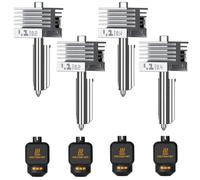 4PCS P2S/X2D/H2 Quick Swap Têtes d'impression 0,2mm/0,4mm Hotend | Haute Vitesse Buse Acier Trempé Extrudeur Haute Temp avec Manchon Silicone for Bambu Lab X2D P2S H2D H2S H2C Imprimante 3D