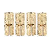 4Pcs / Pack Laiton Caché Dissimulé Charnière Invisible Baril Cuivre En Coffret Caché Invisibles 8mm Angle D'ouverture 180 °