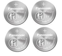 4pcs Panasonic CR1632 CR 1632 3v Coin Lithium Battery, REMOTE KEYLESS ENTRY TRANSMITTER FOB Battery by Panasonic