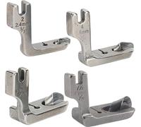 4PCS -Panneau de presse Accessoires de machine à coudre à pied artisanat durable en acier inoxydable pliage d'ourlet