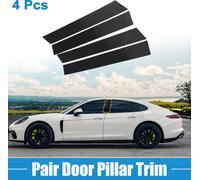 4pcs Pare-brise B Pilier Garniture pour Porsche Carbone Fibre Motif