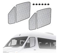 4PCS Pare-Soleil pour Fenêtre Latérale de Voiture Remplacement pour Mercedes Sprinter 2019-2026, Anti-UV Pliant Protecteur, Protection Anti-poussière Réfléchissante Parasol Pliable