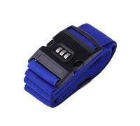 4Pcs Password Lock Luggage Strap, Secure Travel Suitcase Tie-Down Belt with Buckle pour Voyager(Blue)