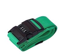 4Pcs Password Lock Luggage Strap, Secure Travel Suitcase Tie-Down Belt with Buckle pour Voyager(Green)