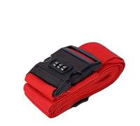 4Pcs Password Lock Luggage Strap, Secure Travel Suitcase Tie-Down Belt with Buckle pour Voyager(Red)