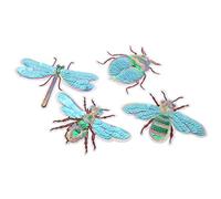 4pcs patchs de paillettes, patchs insectes adhésifs brodés Appliques coudre autocollant bricolage décoration vêtements artisanat accessoires pour vestes sacs à dos Jeans vêtementsPatchs décoratifs