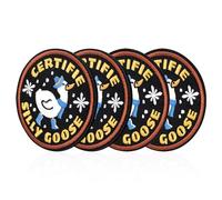 4pcs Patchs Rigolos en Forme d'Oie, Thermocollants et Auto-Agrippants pour Hommes Femmes Sacs à Dos Chapeaux Sacs Vêtements