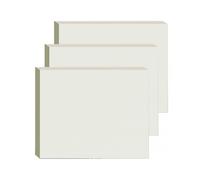 4pcs Pet Transparent Self Sticky Notes Creatives Tearable Self-stick Pad Notes for Office School Home(size:l)