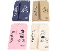 4pcs petit carnet spiralé -pochettes -top -top -mémo -livres pour journaux de voyage quotidiens scrapbooking