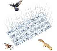 4PCS Pic Anti-Pigeon en Acier Inoxydable 25cm (Total 1 Mètre) Pic Anti Pigeon Pic Anti Chat pour Balcon Répulsif Oiseaux Jardin