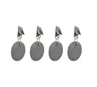 4pcs Pièces De Nappes En Pierre Avec Clip Métallique Sécurise Le Coin Tissu Fixation Sans Dommage Tables