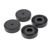 4pcs Pieds Amplificateur, 40 * 10mm Contre-Pointes en Alliage D'aluminium Universel Haut-parleurs Tampons Base Isolant Soufflage Amplificateur Tampons Pieds.(Noir)