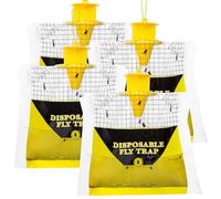 4Pcs Piège à Mouches,Pièges à Insectes,Portable Tue-Mouches pour Le Jardin,la Cuisine,24.5 * 21 * 8cm