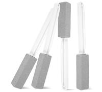 4pcs pierre ponce pour le nettoyage des toilettes Brosse de nettoyage des toilettes en pierre de pierre ponce avec manche extra longue manche pratiques à tampons à tampons à tampons à tampons à bâton