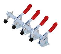 4Pcs Pince à Bascule pour Outil à Main, Pince Horizontale 201B Outil de Libération Rapide 201-B Pince à Bascule à Verrouillage Capacité de Maintien 90 kg