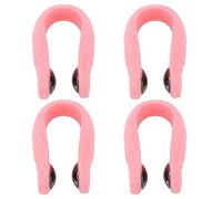 4pcs Pince d'acupression de Massage,Clip de point de pression de main d'acupression,Stress Reduction Wearable Magnets Headache Migraine Relief Clip Pink (Rose)