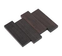 4pcs plaque de poignée vierge, 4.7 × 1.6 × 0.4in ébène bricolage couteau échelles instrument musique bricolage poignée échelles bloc bois pour la fabrication instruments musique
