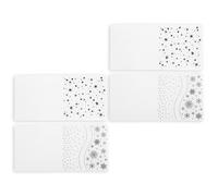 4PCS Plastic Embossing Folders for Card Making, Snowflake Dots Waves Lines Embossing Machine Template Paper Card Scrapbook Supplies