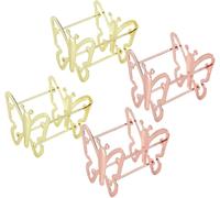 4pcs Porte-Bouffée De Poudre Éponge De Beauté Maquillage Houppette En Métal Étagère Organisateur Porte-Cordons Porte-¿Ufs De Beauté Visage Éponge Pour Le Maquillage Porte-¿Ufs En