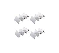 4pcs porte-taco en acier inoxydable supports d'affichage coquille support nourriture cuisine - argent