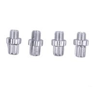 4pcs pour m10 Brake Lever Adjusting Screws Aluminum Alloy pour m10 Bike Brake Cable Adjustment Bolts 26mm Length Aluminum Alloy Bicycle Brake Screws for MTB pour Road 4-Pack pour m10 Brake (Silver)