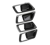 4Pcs Pour Toyota Pour CHR C-HR 2016 2017 2018 2019 2020 2021-2023 Poignée Porte Intérieure Voiture Couvercle Cuvette Garniture Autocollants Décoration FIXCOR(Upgrade black)