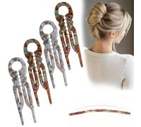 4Pcs Prestige Épingles à Cheveux Françaises, Design Anti-Dérapant Dentelé, Angle Courbé Pour Meilleure Adhérence Sur la Tête, Nouveaux Accessoires Élégants Pour les Femmes Adaptés à Tous les Types