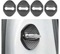 4pcs Protecteur de Couverture Serrure de Porte de Voiture en Acier Inoxydable Remplacement pour VW Golf 8 MK8 GTI GTE R-line Garde Loquet Cap Autocollant
