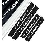 4Pcs Protecteur De Pas Porte De Voiture pour Skoda Fabia, Protection Seuil De Porte Carbone Voiture Accessoires Interieur Résistant Aux Rayures Protection De La Peinture