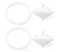 4pcs Protecteur de Reflux et Tube Ensemble, Silicone Tube pour Spectra Pièces de Rechange pour Tire-Lait pour Spectra S1 Spectra S2 Spectra 9 Plus Tire-Lait (Accessoires Non Originaux)