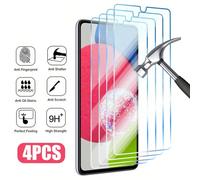 4PCS Protecteur d'écran sur Samsung Galaxy A13 A03S A03 A52 A72 A51 A71 A32 Verre trempé sur Samsung A33 A23 A52S A53 5G A73 Verre Galaxy S10e,Galaxy A6s,Galaxy A80,Galaxy A40s,Galaxy A60,Galaxy A8s,G
