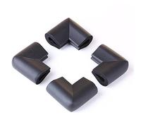 4Pcs Protecteurs d' Pare-Chocs par Bord de Table pour la Securite de Noir