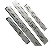 4Pcs Protection de Plaques de Seuil de Porte de Voiture en Acier Inoxydable pour Dacia Duster III 2020-2025, Bande Décorative Anti-Usure de Seuil