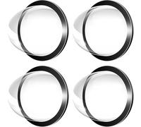 4PCS Protection D'objectif pour Caméra De Voiture - Couverture Anti Pluie pour Caméra De Recul Voiture, Protections Imperméables Et Transparentes, pour Caméras De Recul Voitures, Installation Adhési